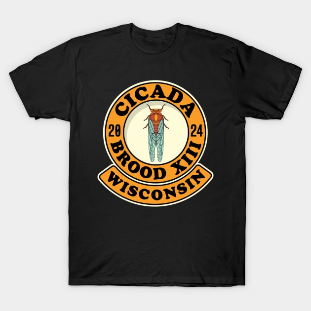 Cicada Brood XIII Wisconsin T-Shirt by Huhnerdieb Apparel